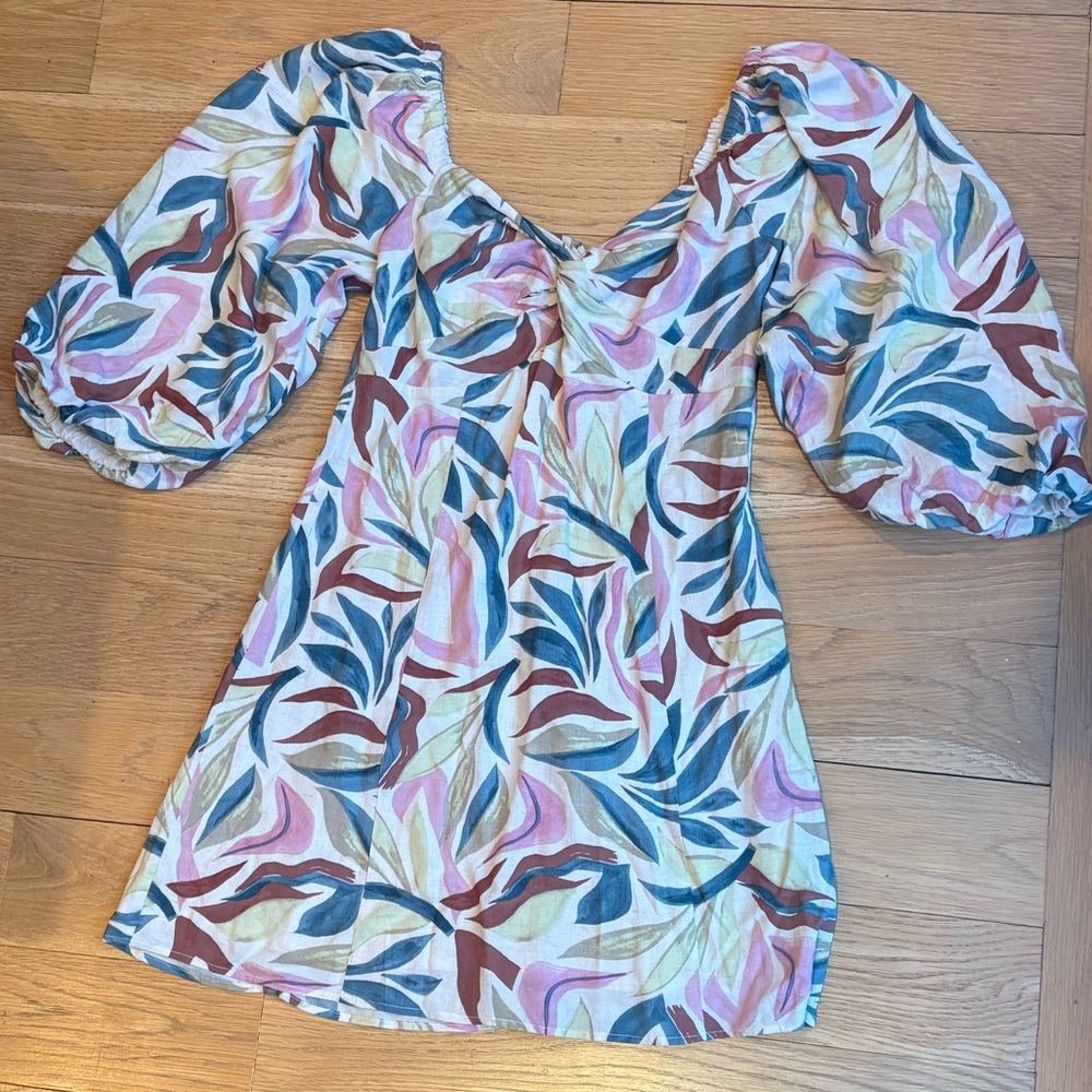 Z Supply Mirani Safari Flax Mini Dress - Size XS - Picture 3 of 5